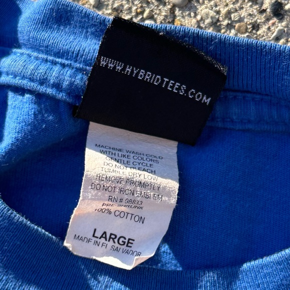 Y2K Hybrid Tees humor tee 2000s funny graphic tee stupid people boys size Large - Picture 2 of 3